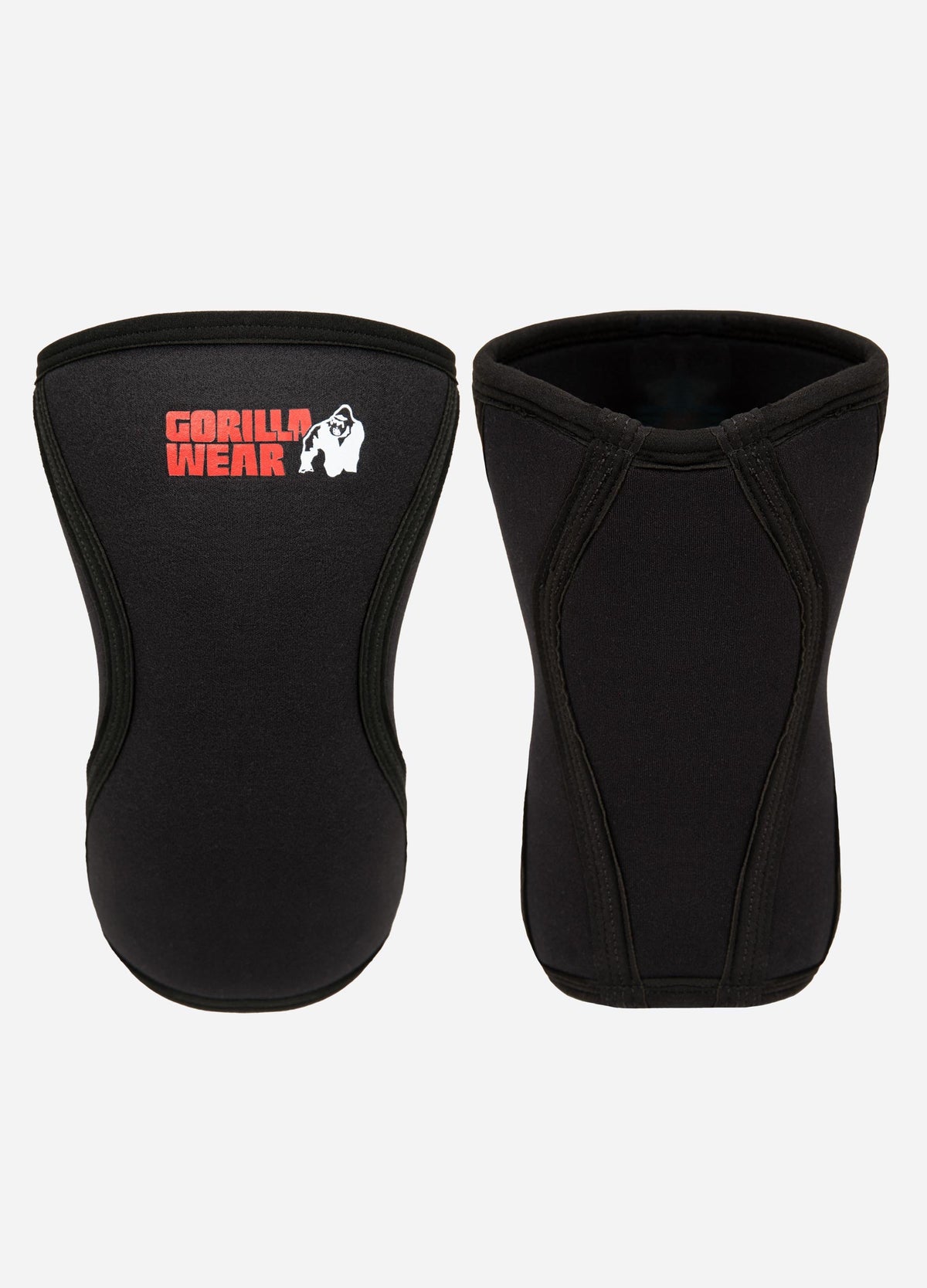 Gorilla Wear Knee Sleeves - 5mm - Zwart - In gebruik