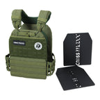 Lifemaxx Crossmaxx Tactical Vest - Gewichtsvest - Groen - In gebruik