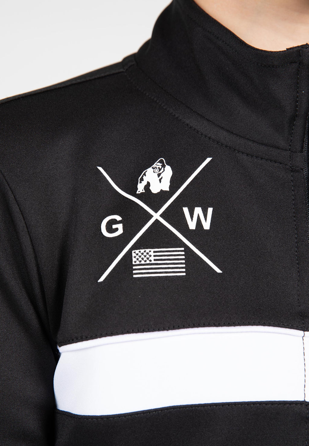 Gorilla Wear Vernon Kids Trainingsjas - Zwart - Afbeelding 7