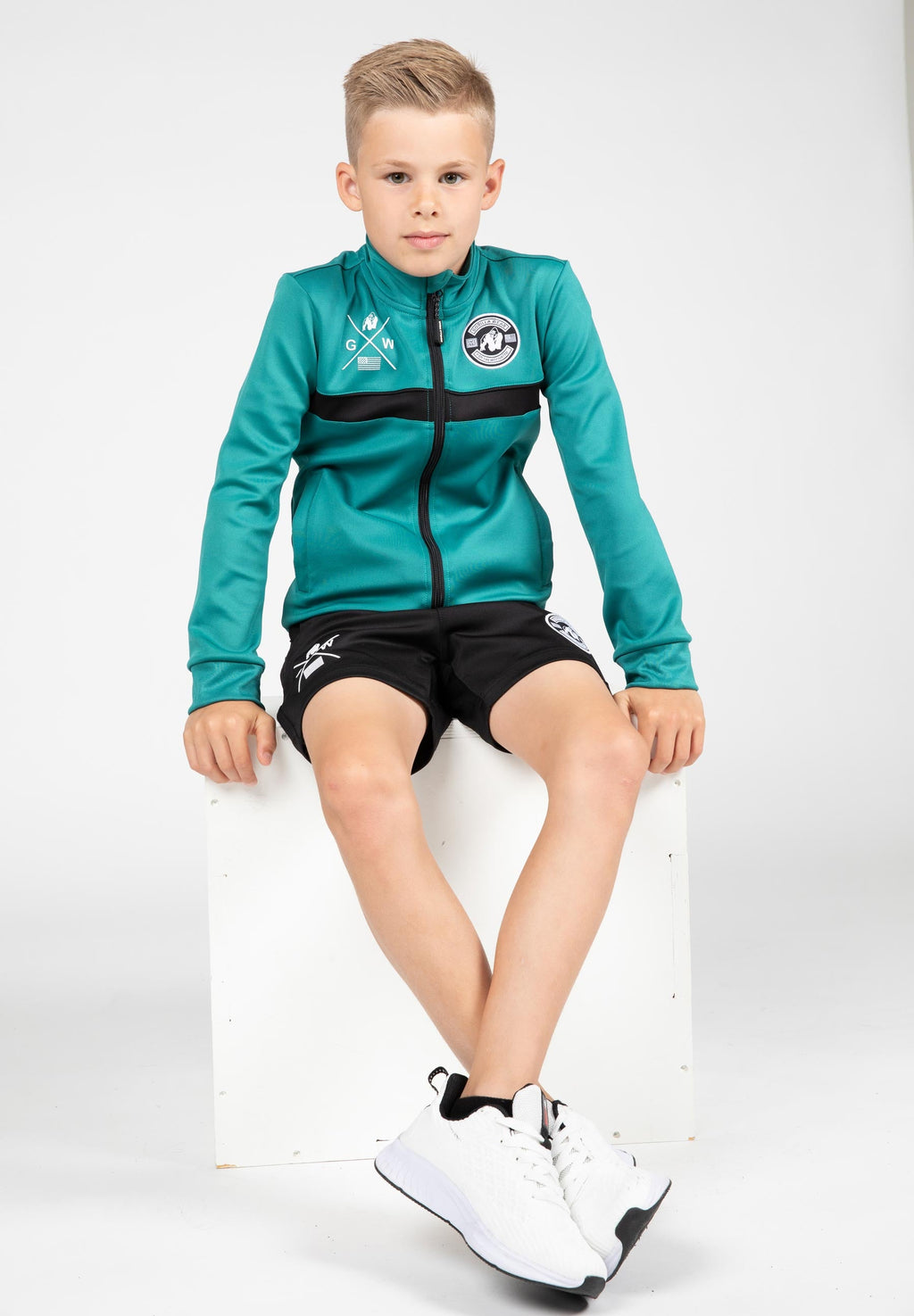 Gorilla Wear Vernon Kids Korte Broek - Zwart - In gebruik