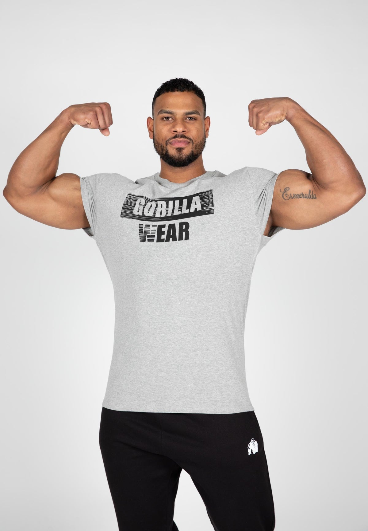 Gorilla Wear Murray T-shirt - Grijs Gemêleerd - In gebruik