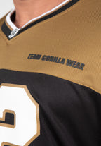 Gorilla Wear Trenton Football Jersey - Zwart/Goud - In gebruik