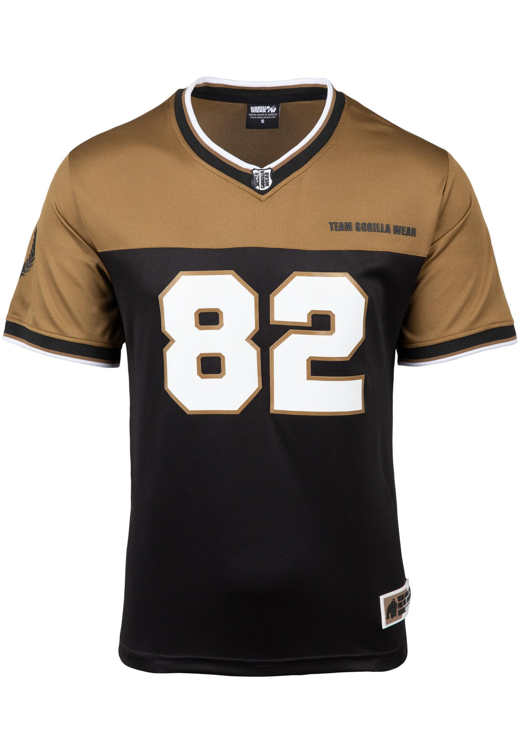 Gorilla Wear Trenton Football Jersey - Zwart/Goud - Afbeelding 8
