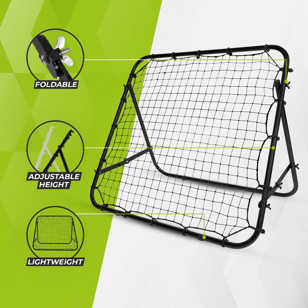 VirtuFit Verstelbare Rebounder - Kickback - 100 x 100 cm - In gebruik