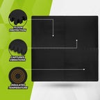 VirtuFit Fitness Puzzelmat – 4-delige Vloermat – 120×120 cm – Zwart - In gebruik