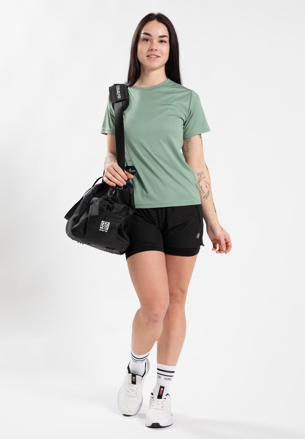 Gorilla Wear Mokena T-shirt - Groen - In gebruik