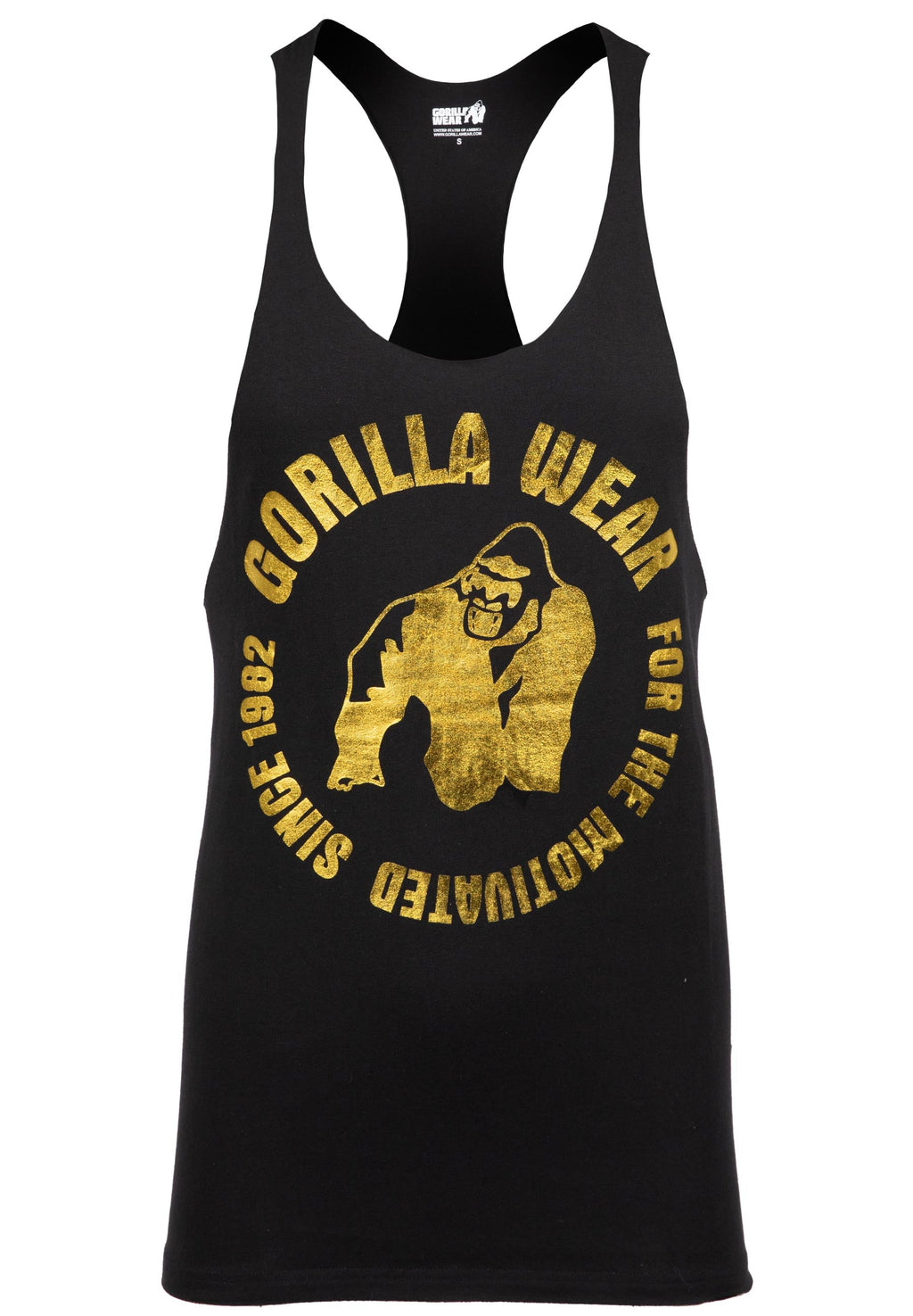 Gorilla Wear Melrose Stringer - Zwart/Goud - Afbeelding 7