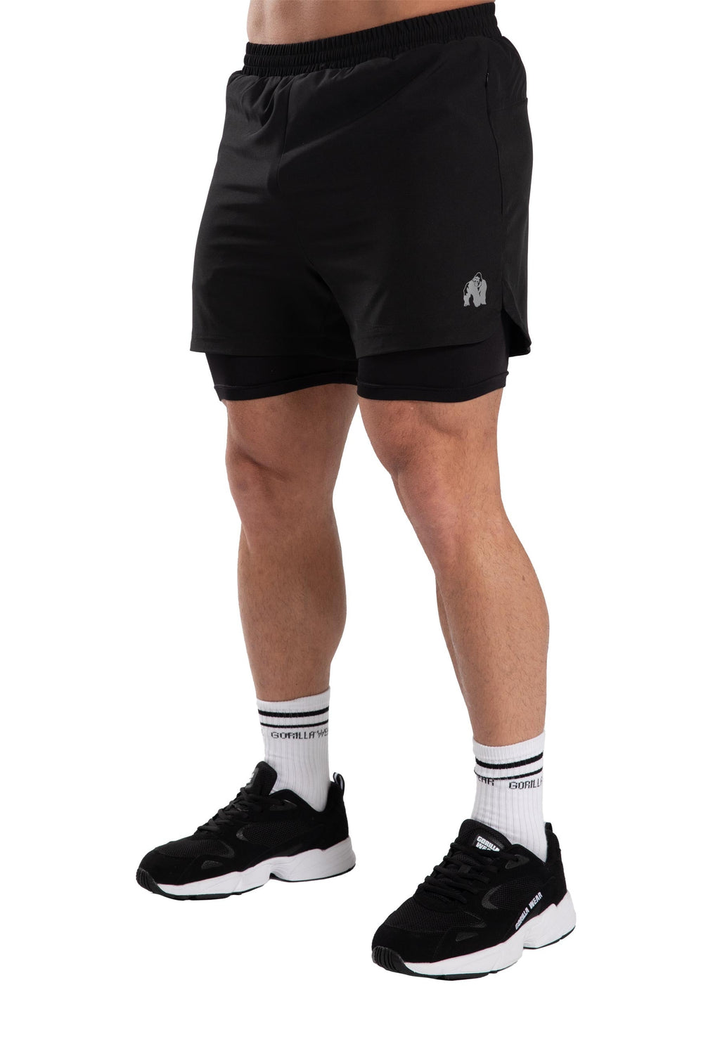 Gorilla Wear Cortez 2-in-1 Shorts - Zwart - Afbeelding 8