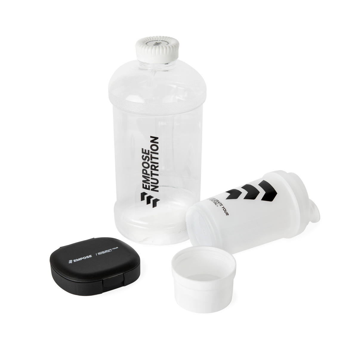 Empose Nutrition Pillbox - Pillendoosje voor Supplementen - Zwart - In gebruik