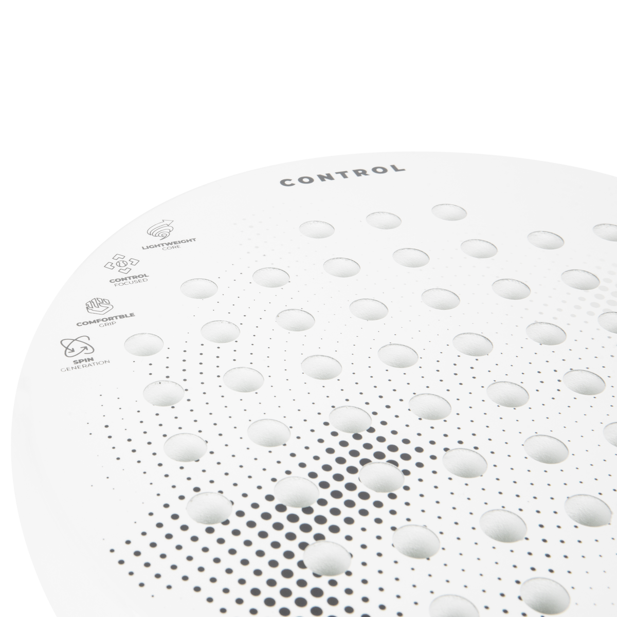 VirtuFit Control Padel Racket - Wit - Zwart - In gebruik