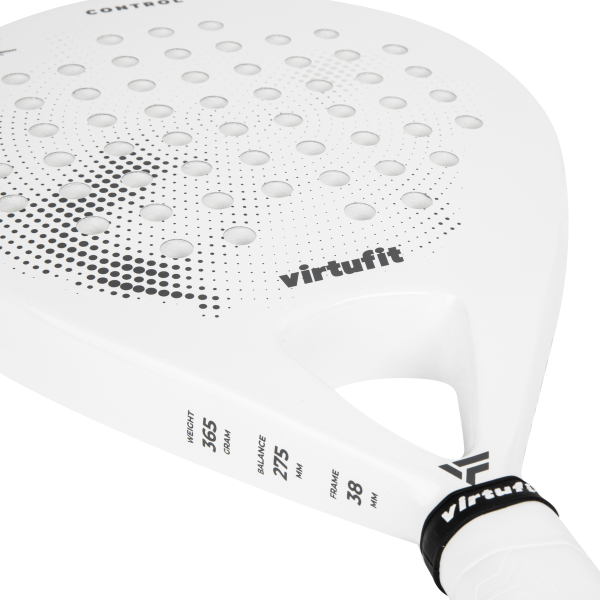 VirtuFit Control Padel Racket - Wit - Zwart - Afbeelding 6