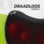 VirtuFit Draadloos Massagekussen Pro - Incl. Warmtefunctie - In gebruik