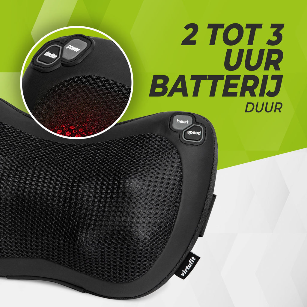 VirtuFit Draadloos Massagekussen Pro - Incl. Warmtefunctie - Afbeelding 6