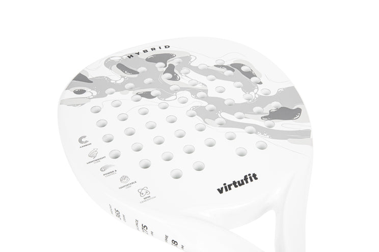 VirtuFit Hybrid Padel Schläger - Weiß - Grau - Tweedekans