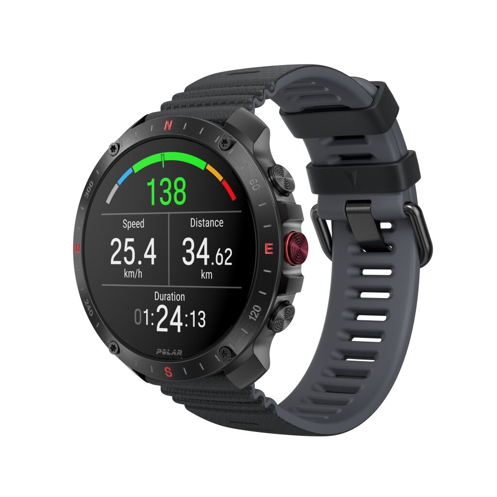 Polar Grit X2 Pro Premium Outdoor Smart Watch - Zwart - S/L - Vooraanzicht