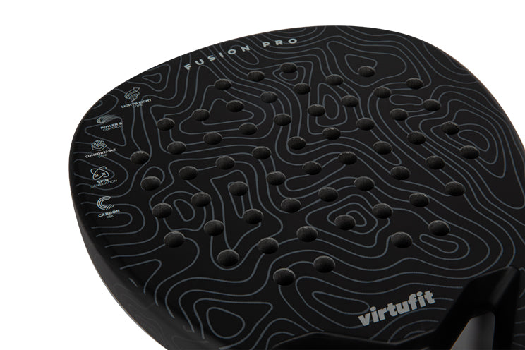VirtuFit Fusion Pro Padel Set - Zwart - Grijs - In gebruik