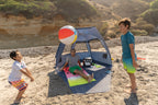 Sport-Brella Suncave Strandtent - Blauw - In gebruik