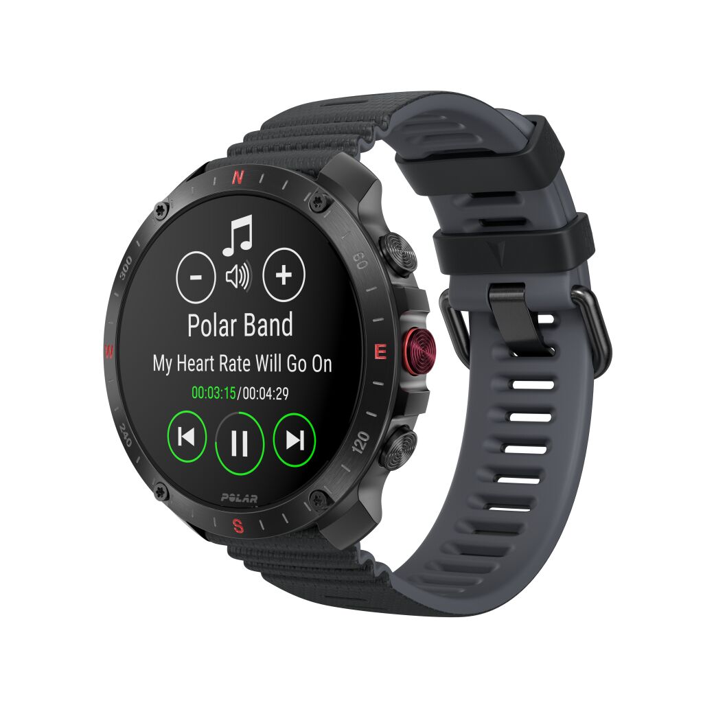 Polar Grit X2 Pro Premium Outdoor Smart Watch met Hartslagsensor - Zwart - S/L - In gebruik