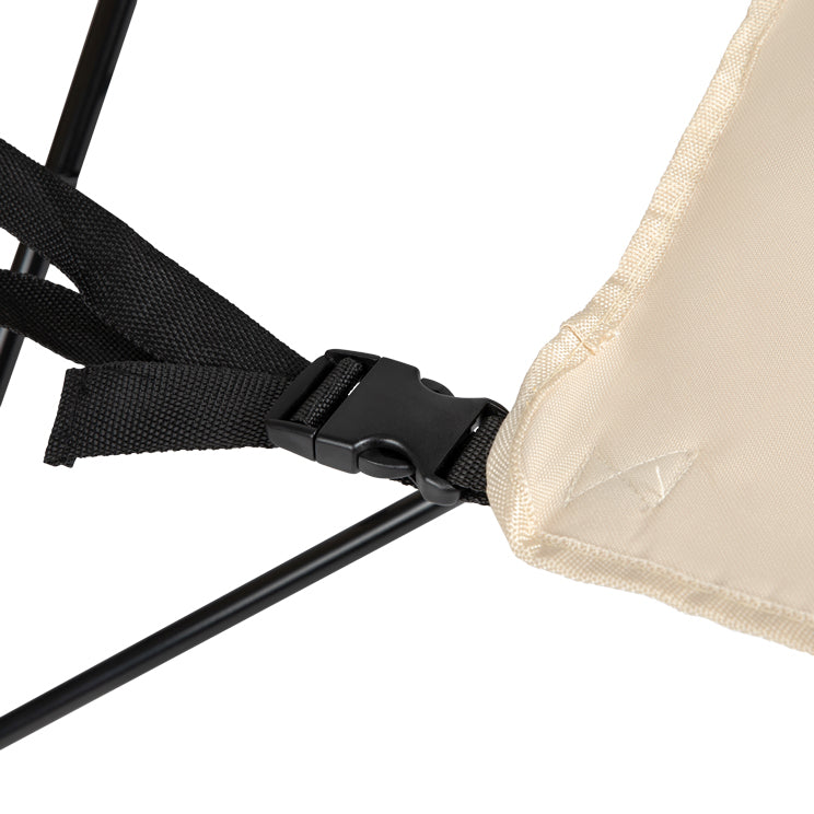 VirtuFit Campingstoel opvouwbaar met voetsteun - Strandstoel  - Beige - Afbeelding 6
