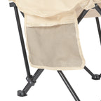 VirtuFit Campingstoel opvouwbaar met voetsteun - Strandstoel  - Beige - Afbeelding 8