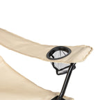 VirtuFit Campingstoel opvouwbaar met voetsteun - Strandstoel  - Beige - Afbeelding 9