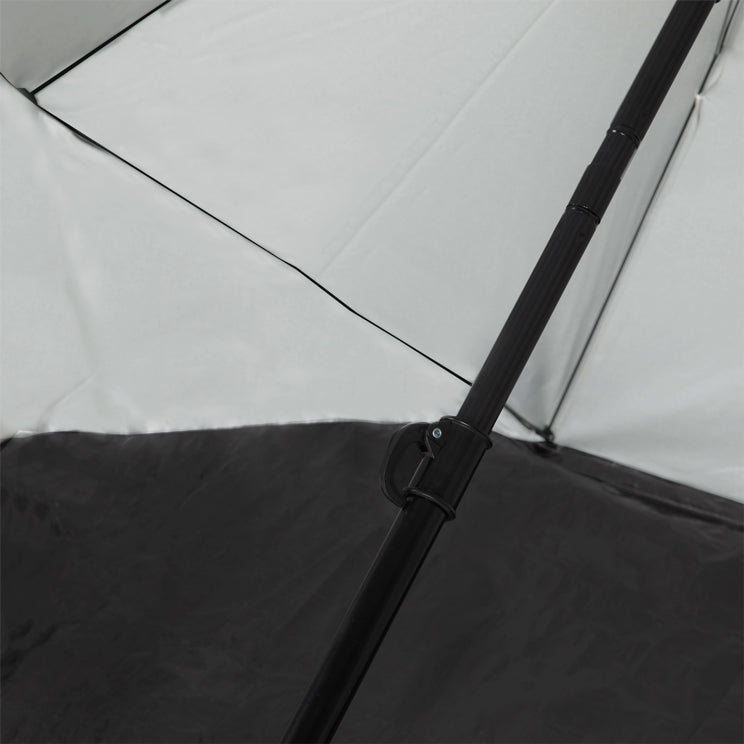 VirtuFit Strandparasol - Windscherm - Strandtent - 160 cm - Beige - Afbeelding 6