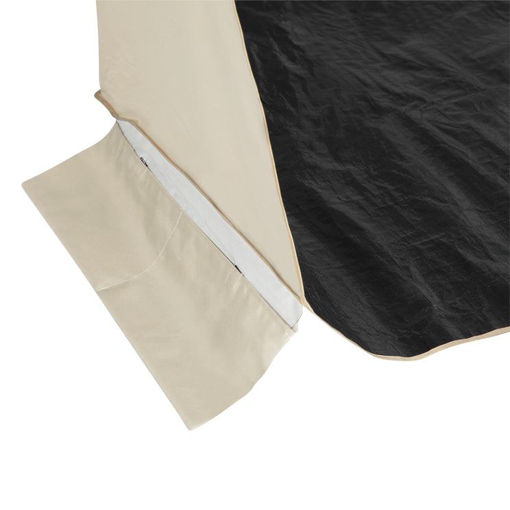 VirtuFit Strandparasol - Windscherm - Strandtent - 160 cm - Beige - Afbeelding 7