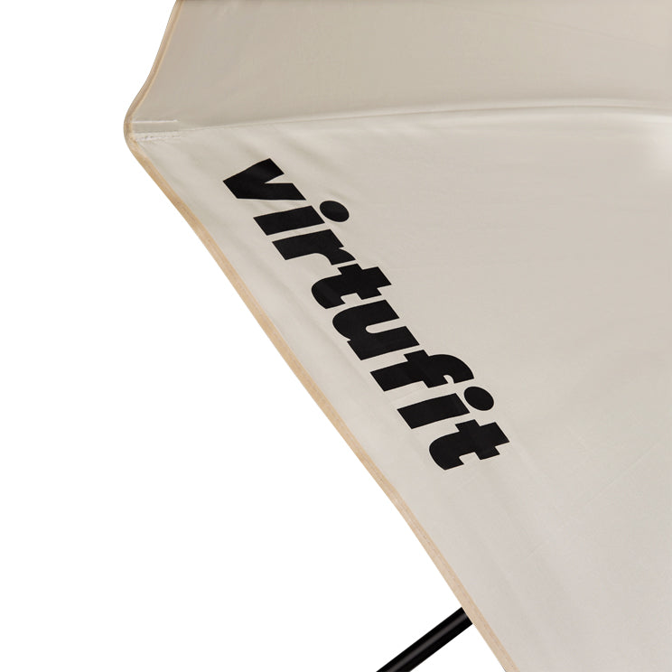 VirtuFit Strandparasol - Windscherm - Strandtent - 160 cm - Beige - Afbeelding 8