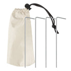 VirtuFit Strandparasol - Windscherm - Strandtent - 160 cm - Beige - Afbeelding 10