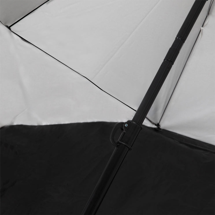 VirtuFit Strandparasol Premium - Windscherm - Strandtent - 200 cm - Grijs - Afbeelding 7