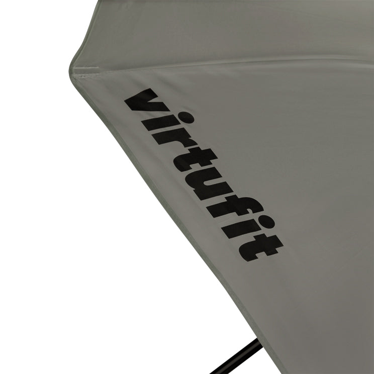 VirtuFit Strandsonnenschirm - Windschutz - Strandzelt - 160 cm - Grau - Zweite Chance