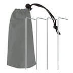 VirtuFit Strandsonnenschirm - Windschutz - Strandzelt - 160 cm - Grau - Zweite Chance