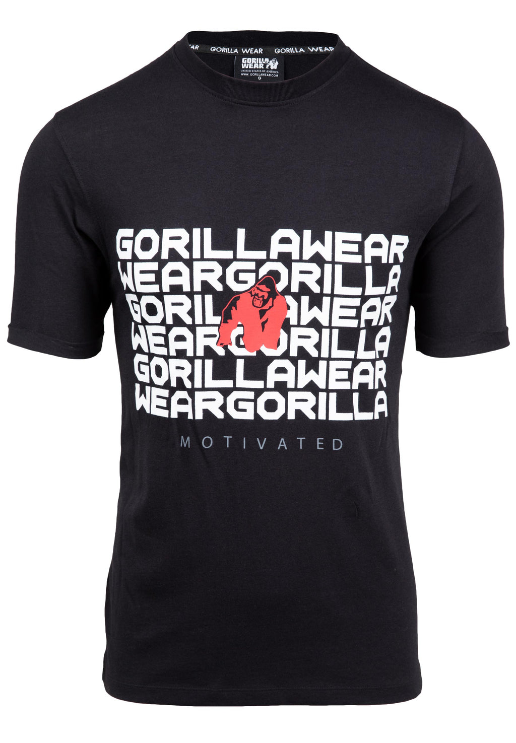 Gorilla Wear Bradley T-shirt - Zwart - In gebruik