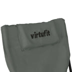 VirtuFit Opvouwbare Camping Stoel met Voetsteun - Strandstoel - Grijs - Tweedekans - Afbeelding 7