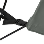 VirtuFit Opvouwbare Camping Stoel met Voetsteun - Strandstoel - Grijs - Tweedekans - Afbeelding 6