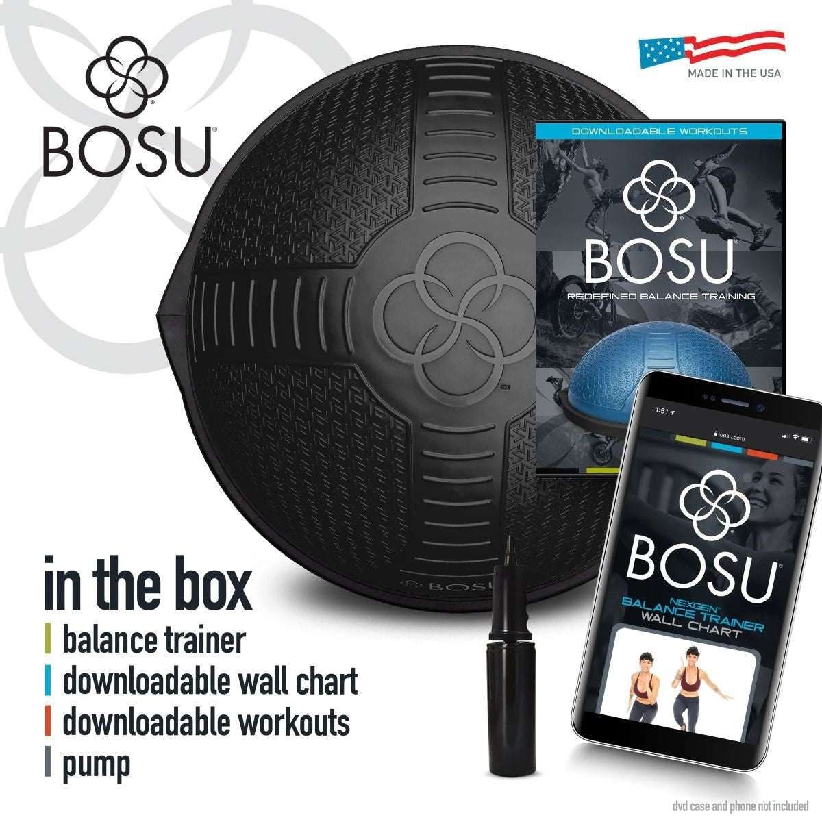 Bosu Nexgen Home Balance Trainer - Zwart - Afbeelding 7