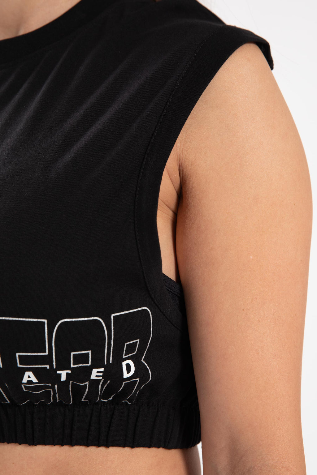 Gorilla Wear Albion Oversized Crop Top - Zwart - Afbeelding 6