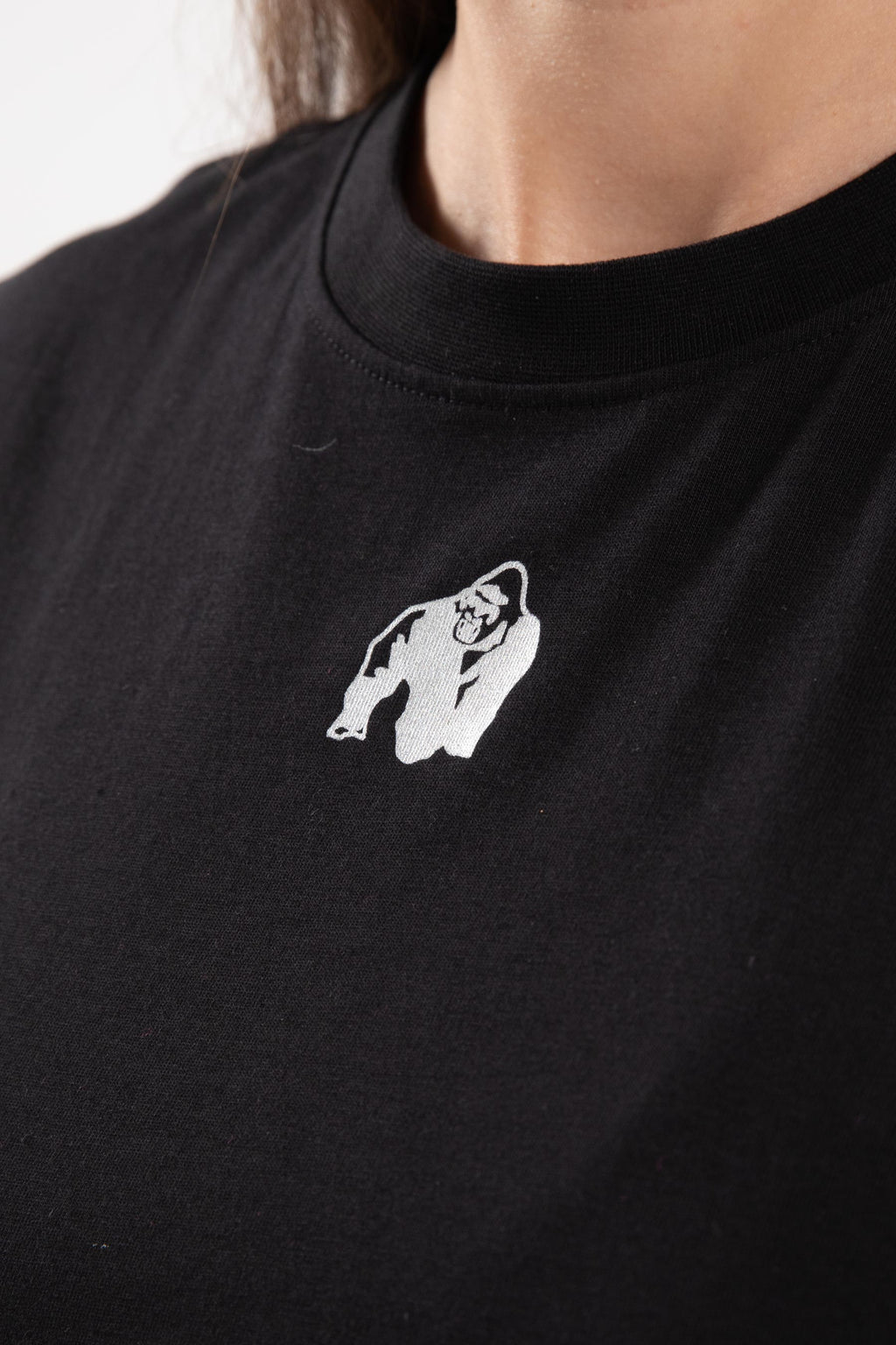 Gorilla Wear Albion Oversized Crop Top - Zwart - Afbeelding 5