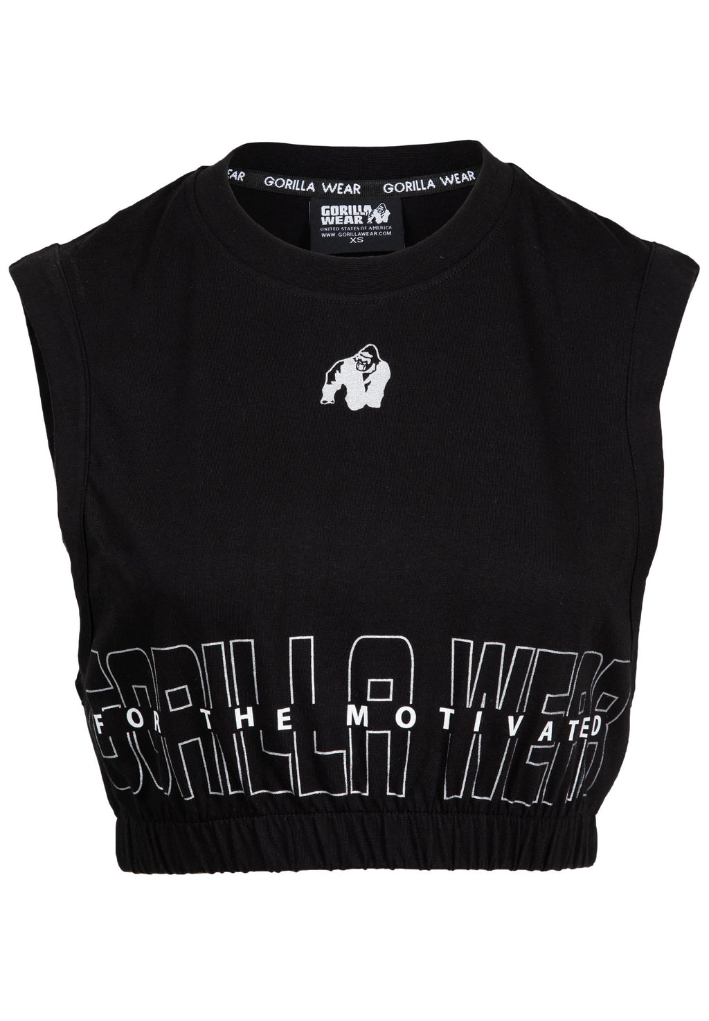 Gorilla Wear Albion Oversized Crop Top - Zwart - Afbeelding 7