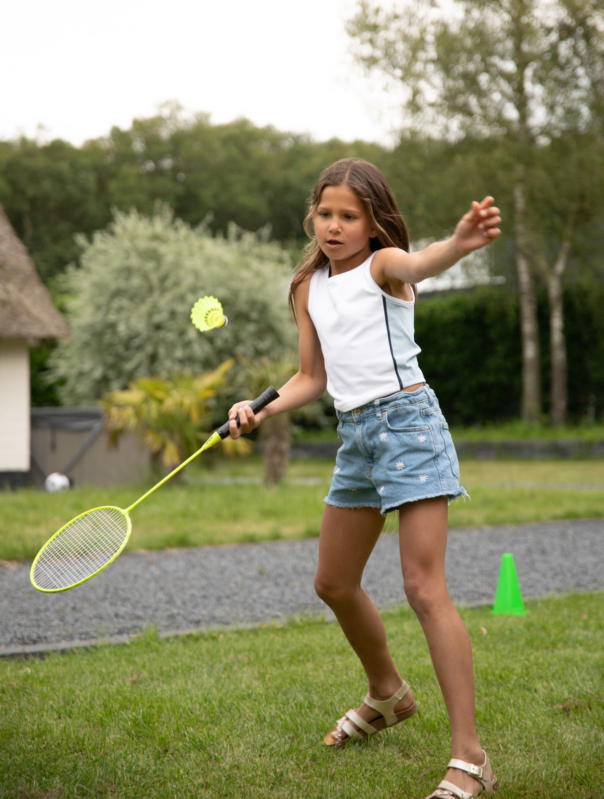 VirtuFit 2-in-1 tragbares Badminton- und Tennisset - inklusive Koffer und Schläger - Zweite Chance