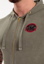 Gorilla Wear Silverdale Mouwloos Vest met Capuchon - Legergroen - Afbeelding 5