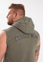 Gorilla Wear Silverdale Mouwloos Vest met Capuchon - Legergroen - Afbeelding 6