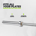 VirtuFit Olympische Hantelstange - 50 mm - 200 cm