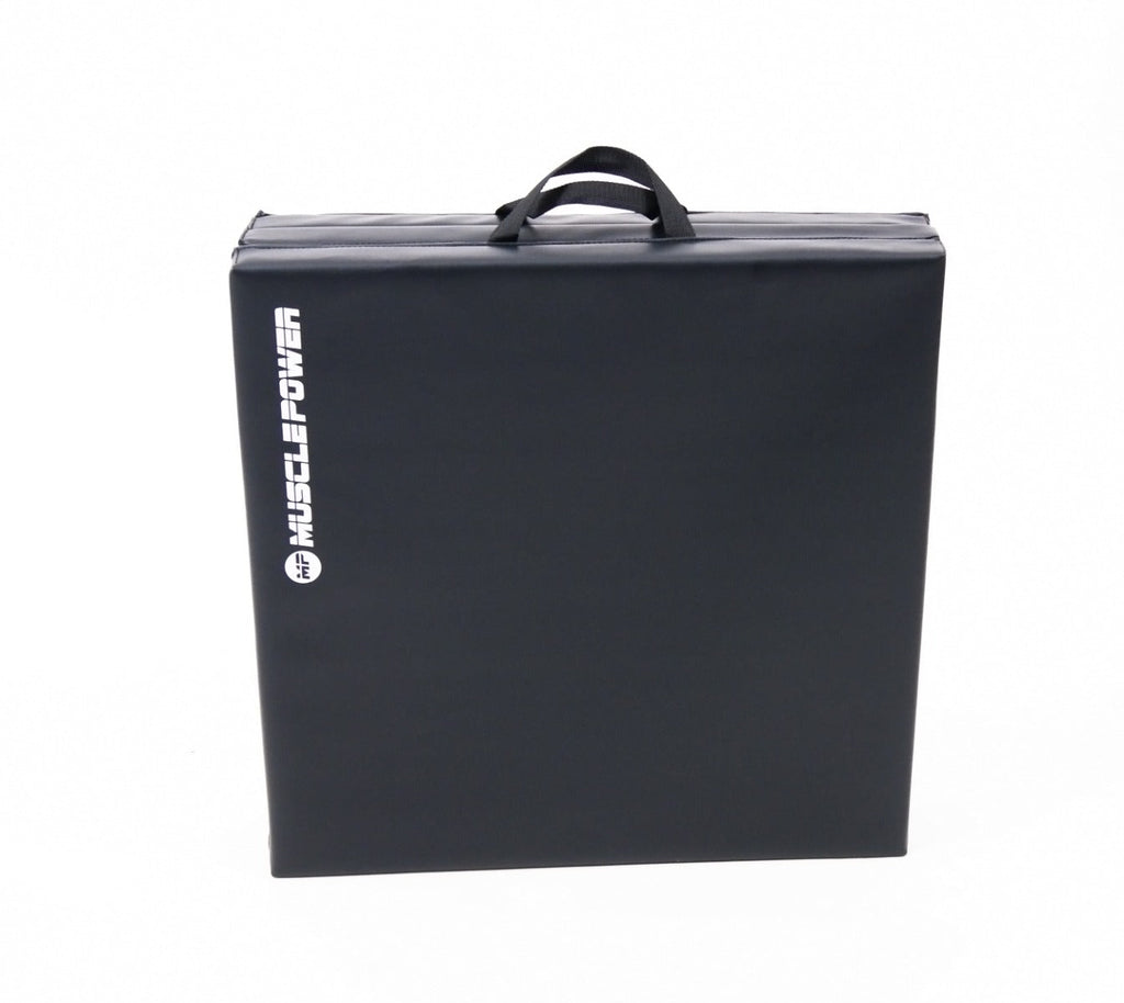 Muscle Power Tri-Fold Mat - Opvouwbare Yogamat - Zwart - Afbeelding 6