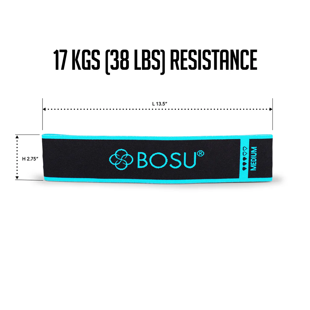 Bosu Weerstandsband - Fabric Resistance Band - Medium - Blauw - Afbeelding 5