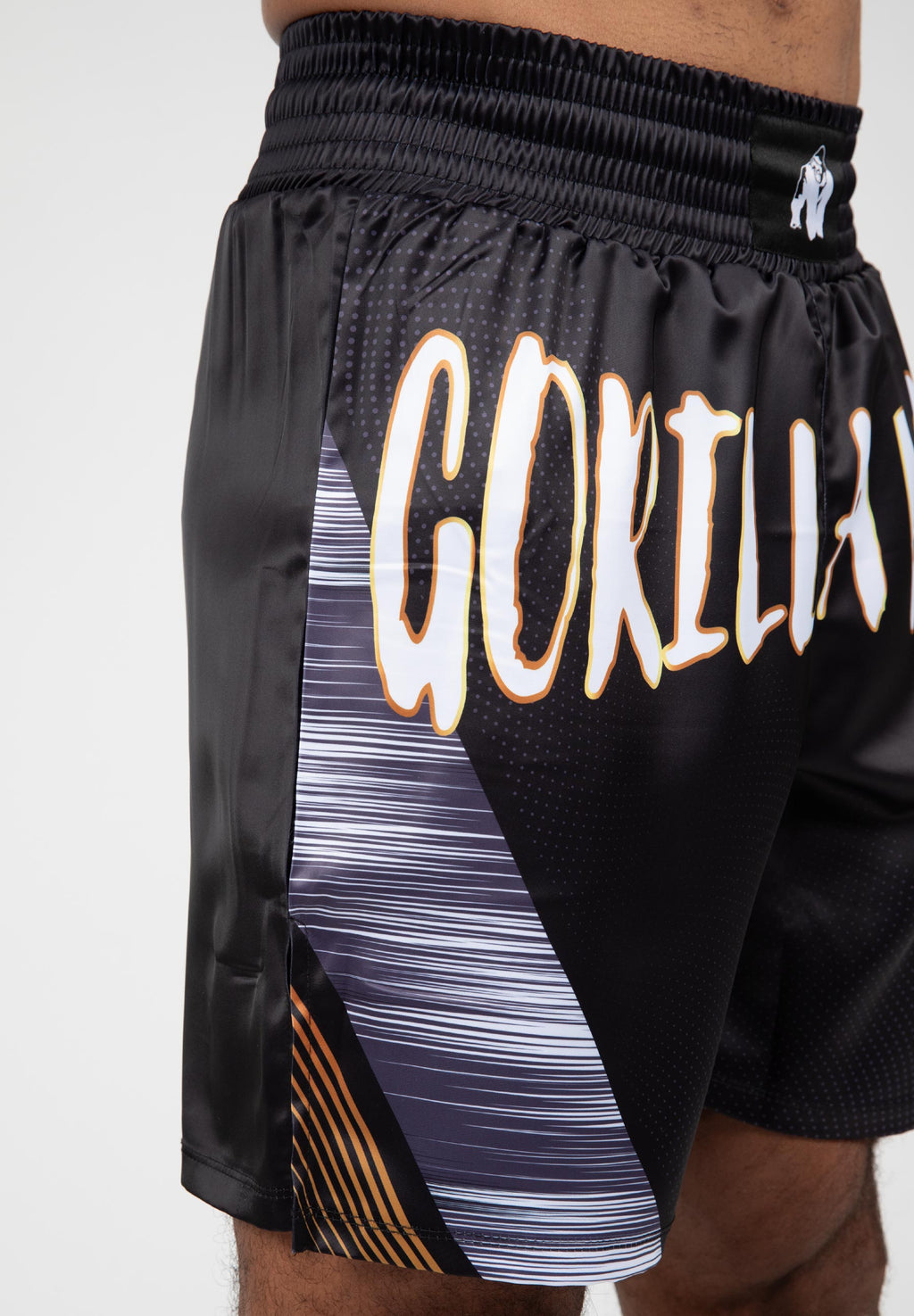 Gorilla Wear Clayton Boxing Shorts - Zwart/Goud - Afbeelding 7