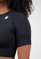 Gorilla Wear Whitney Seamless Crop Top - Zwart - Afbeelding 5
