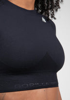 Gorilla Wear Whitney Seamless Crop Top - Zwart - Afbeelding 6