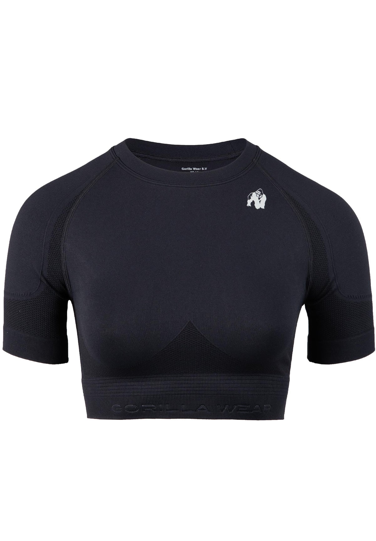 Gorilla Wear Whitney Seamless Crop Top - Zwart - Afbeelding 7