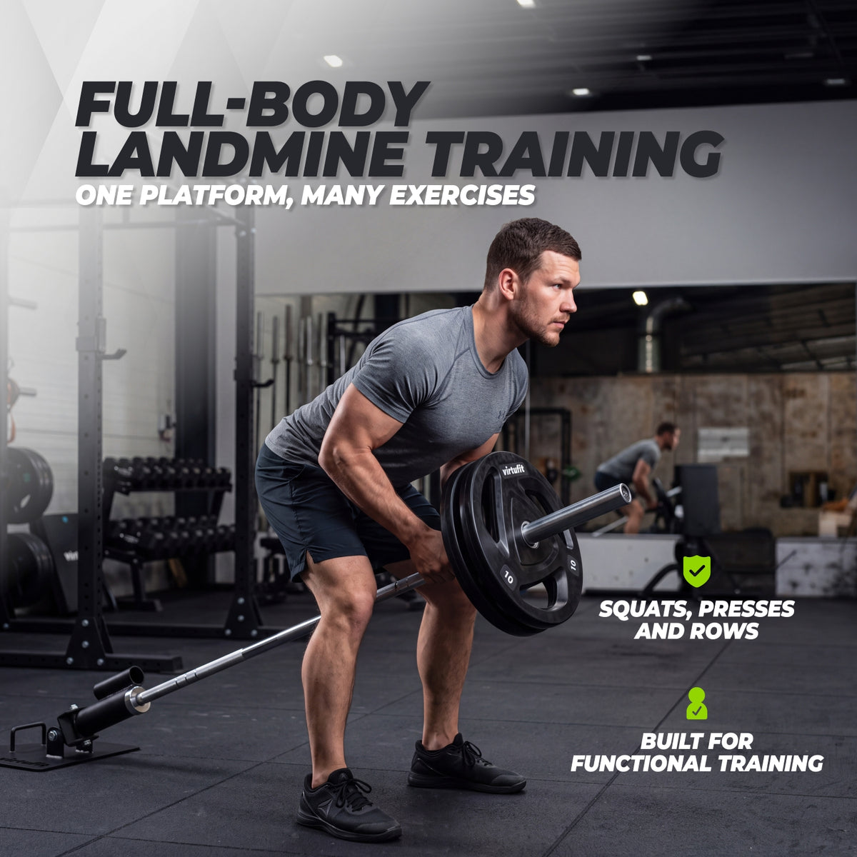 VirtuFit Landmine Plattform